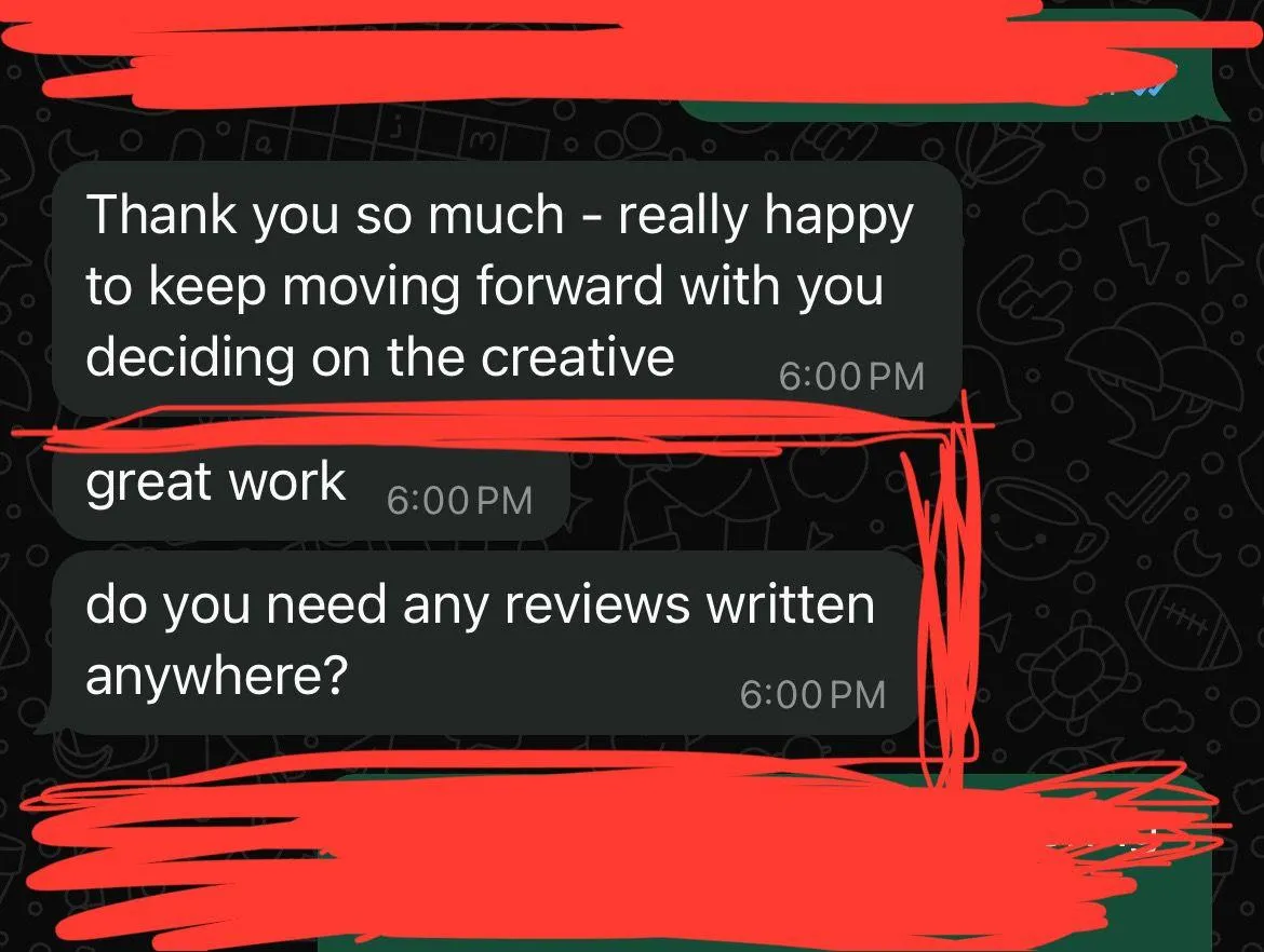 Screenshot showing a beginner advisor closing $4.1M in AUM in 3 months with OJay Media, at $500K average account size